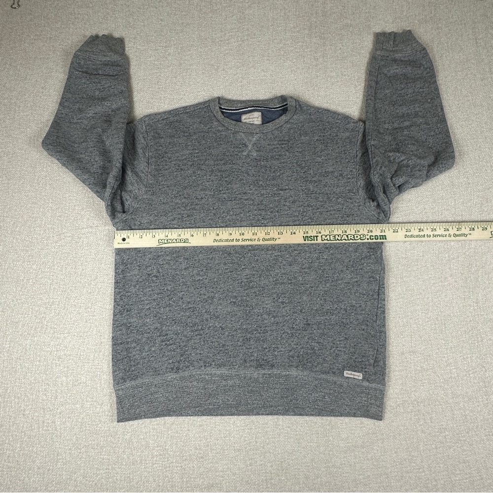Weatherproof Vintage Men’s Medium Gray Crewneck Sweatshirt Lightweight Pullover - Picture 5 of 7